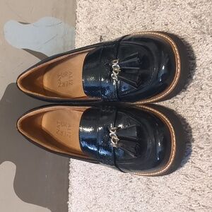 Naturalizer Committed Black Patent Leather Tassel Loafers Women’s 8M